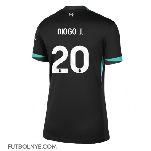 Camiseta Liverpool Diogo Jota #20 Visitante Equipación para mujer 2024-25 manga corta